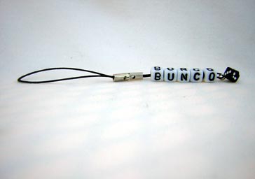 Bunco Cell Phone Charms with Dice